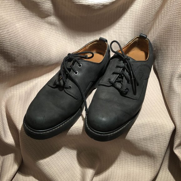 Black Nubuck Leather Shoes 